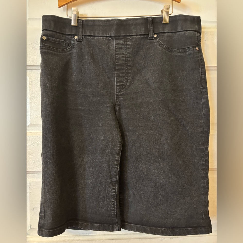 Black Denim Shorts